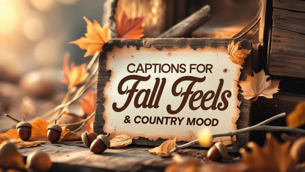 Captions for Fall Feels & Country Mood
