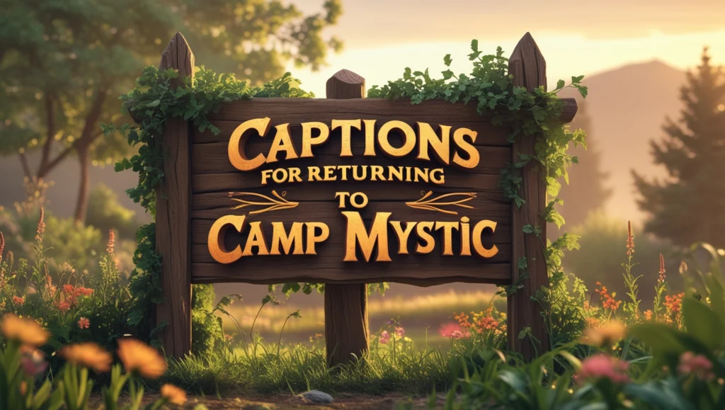 Captions for Returning to Camp Mystic
