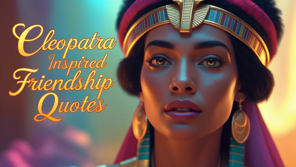 Cleopatra Inspired Friendship Quotes