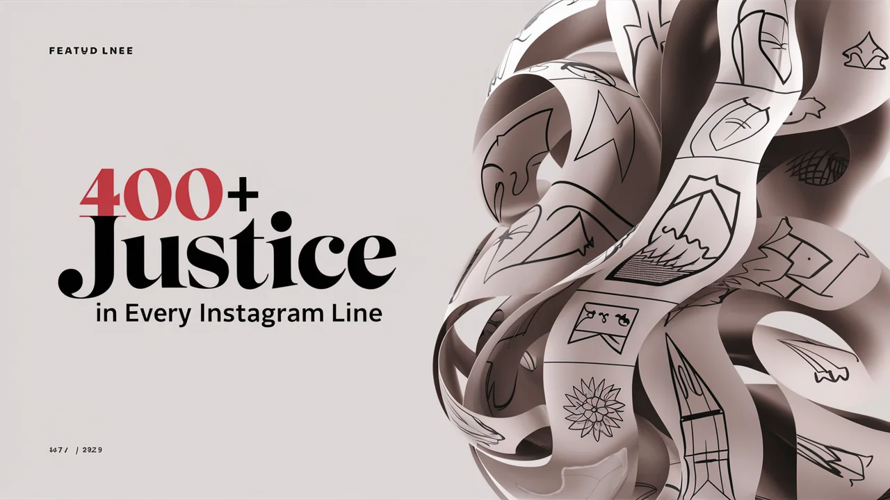 Justice In Every Instagram Line