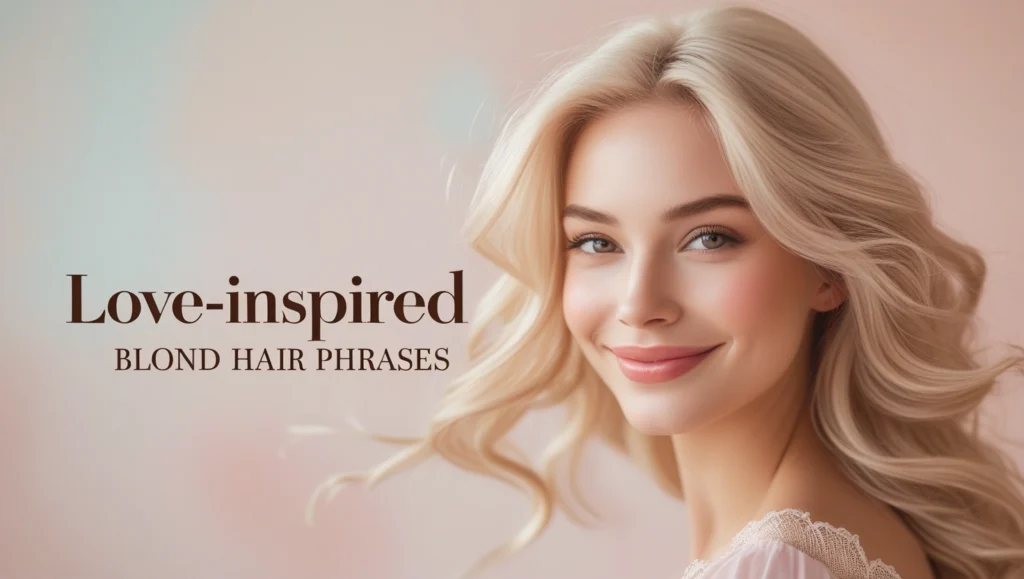 Love-Inspired Blond Hair Phrases