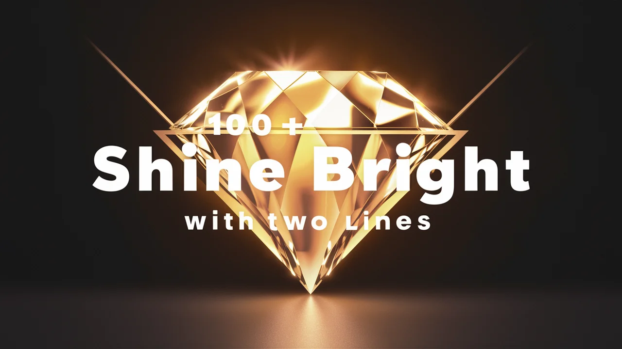 Shine Bright With Two Lines