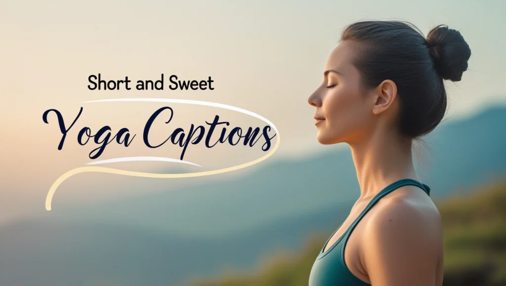 Short and Sweet Yoga Captions
