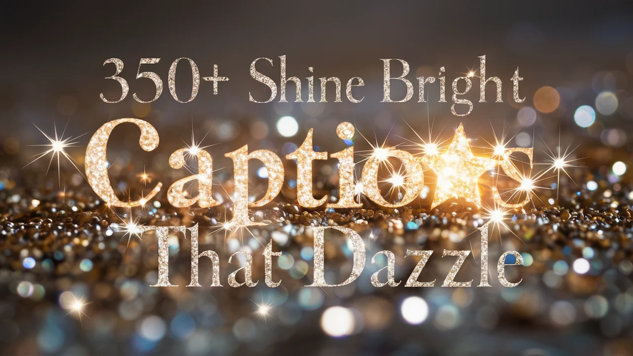 Shine Bright with Captions That Dazzle