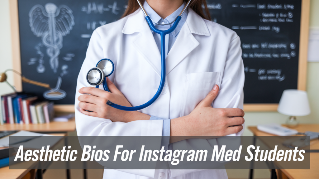 Aesthetic Bios for Instagram Med Students