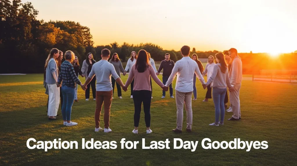Caption Ideas for Last Day Goodbyes