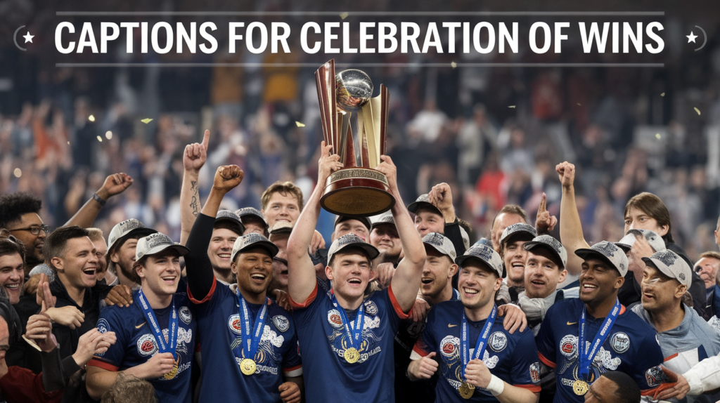 Captions for Celebration of Wins