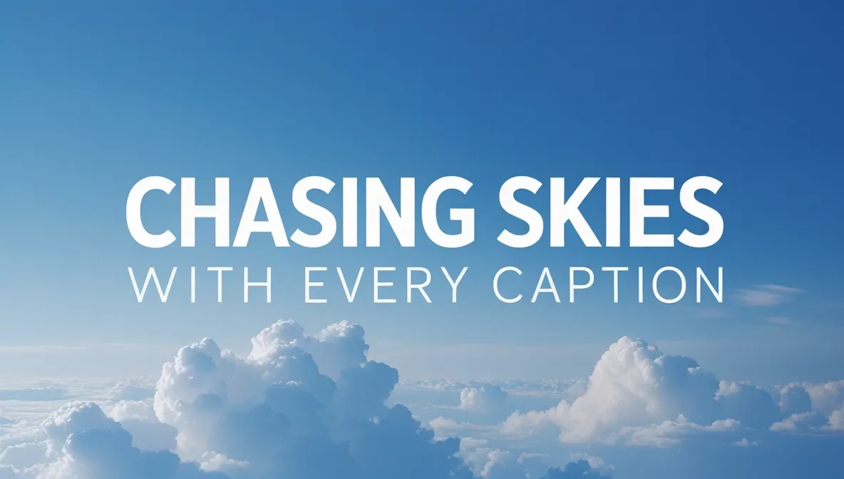 Chasing Skies With Every Caption