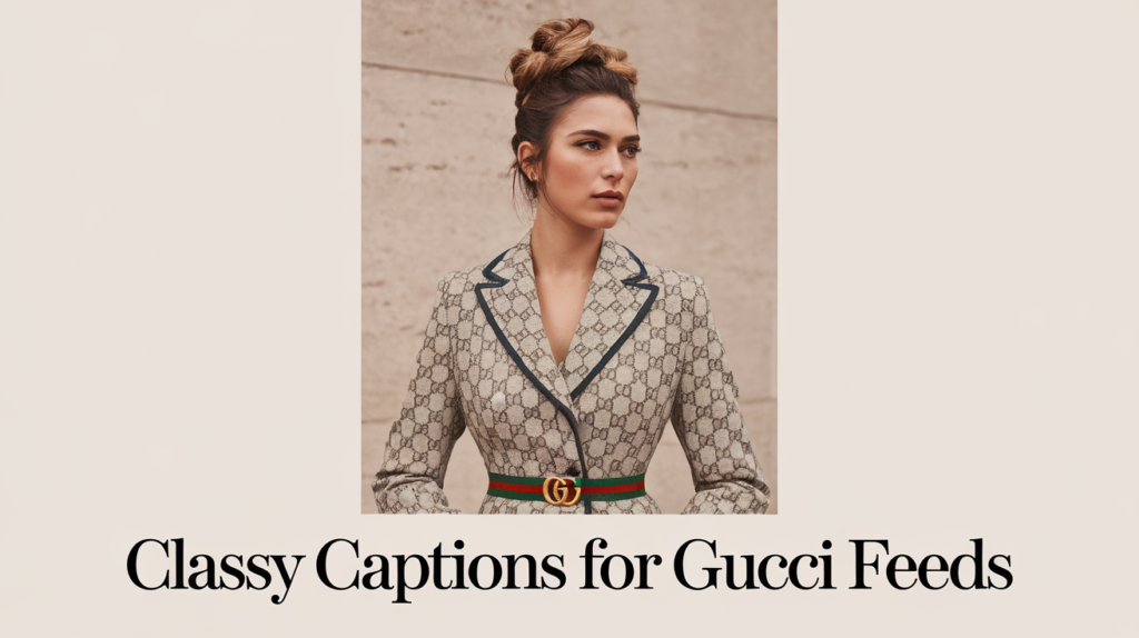Classy Captions for Gucci Feeds