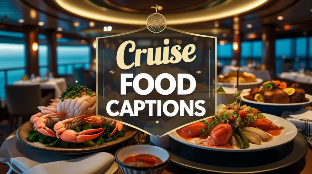 Cruise Food Captions
