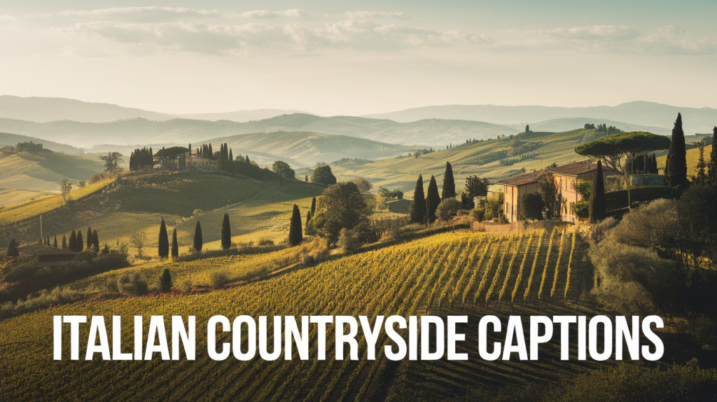 Italian Countryside Captions