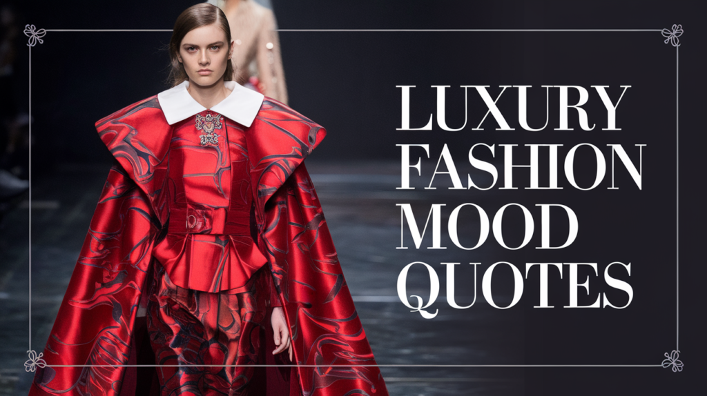 Luxury Fashion Mood Quotes