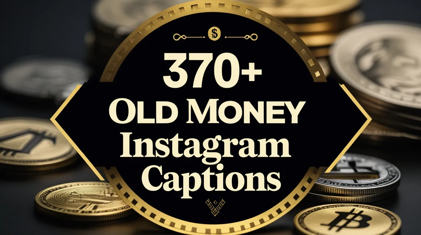 370+ Old Money Instagram Captions
