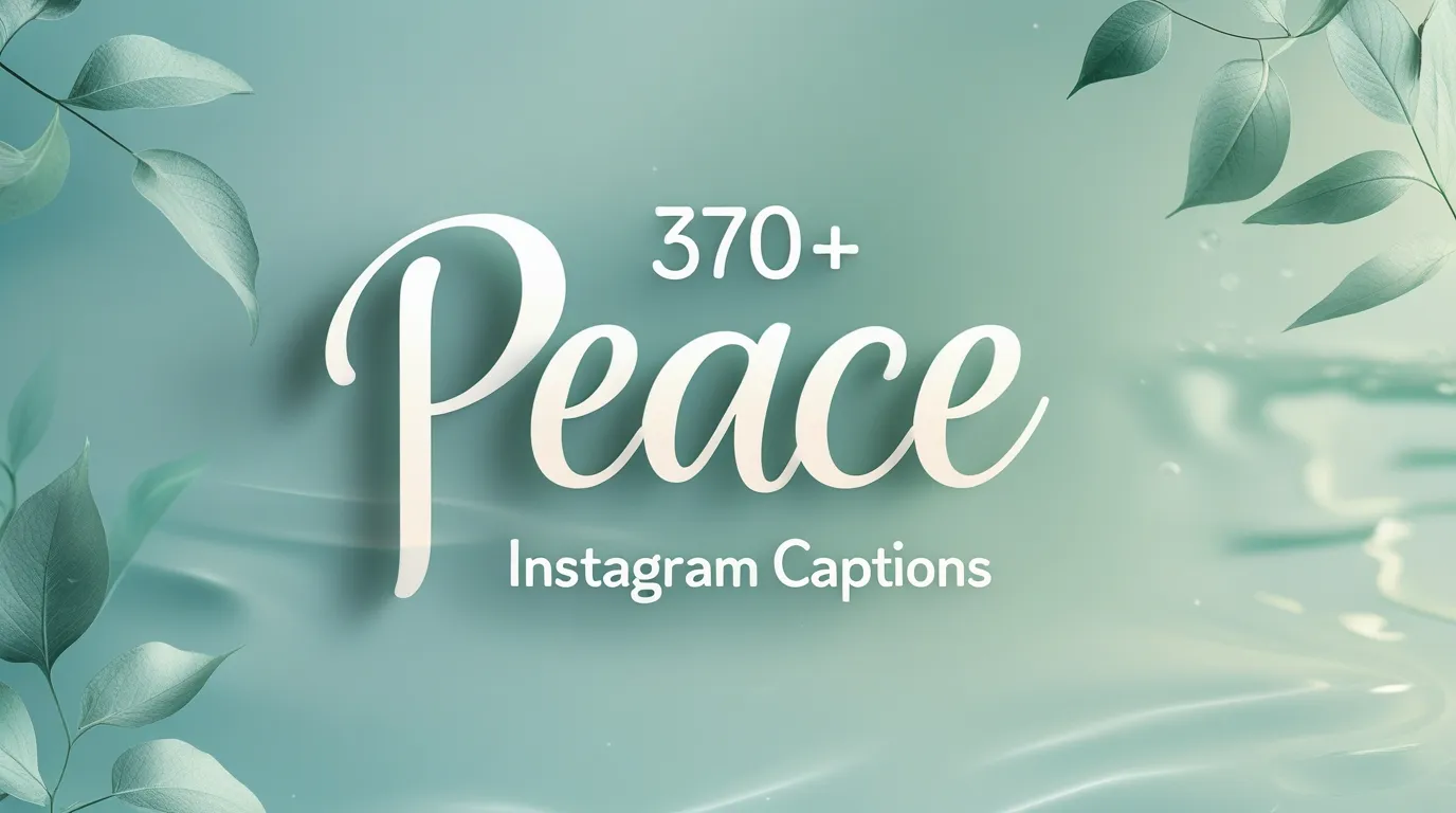 370+ Peace Instagram Captions
