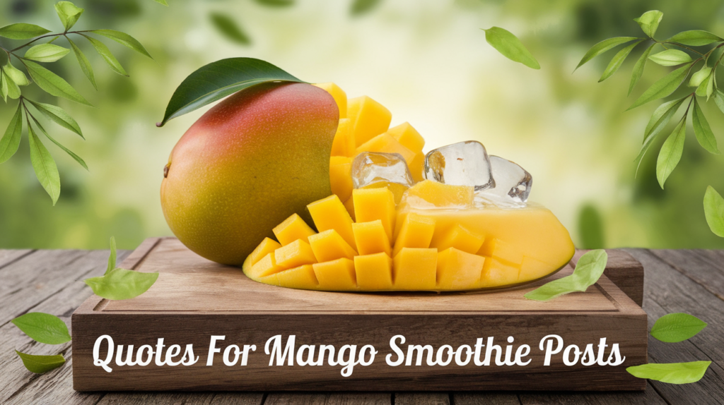 Quotes for Mango Smoothie Posts