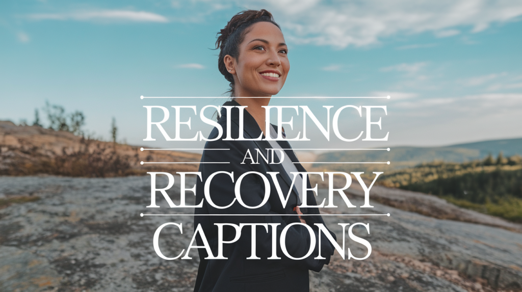 Resilience and Recovery Captions