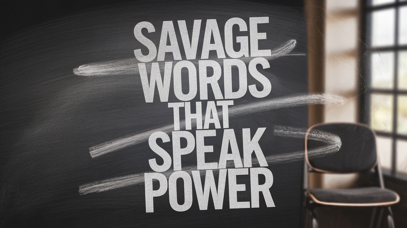 Savage Words That Speak Power
