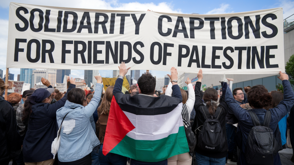 Solidarity Captions for Friends of Palestine