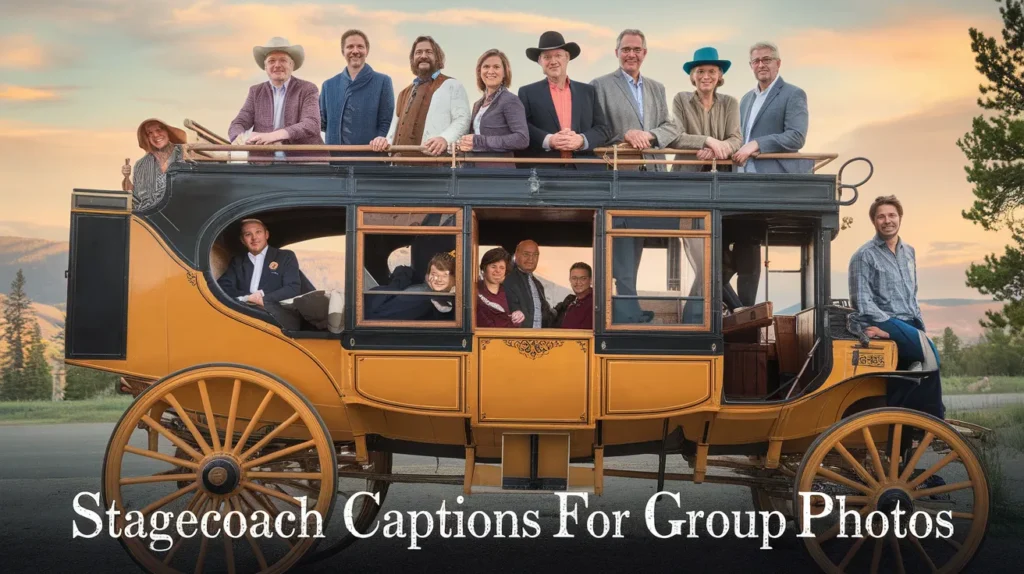 Stagecoach Captions for Group Photos