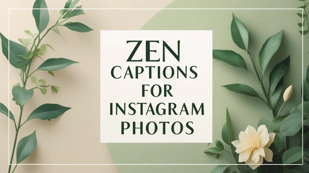 Zen Captions for Instagram Photos