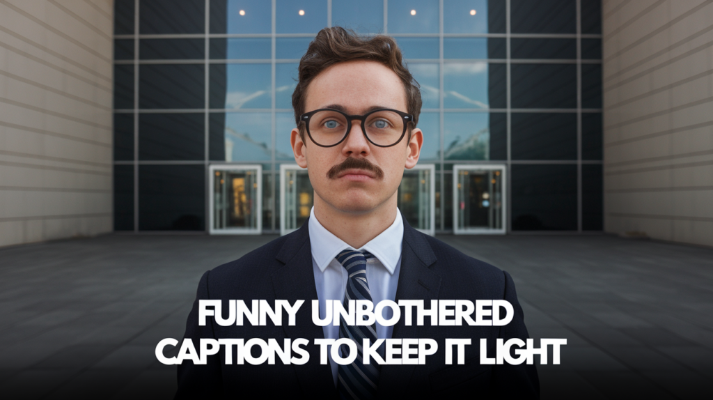 Funny Unbothered Captions to Keep It Light