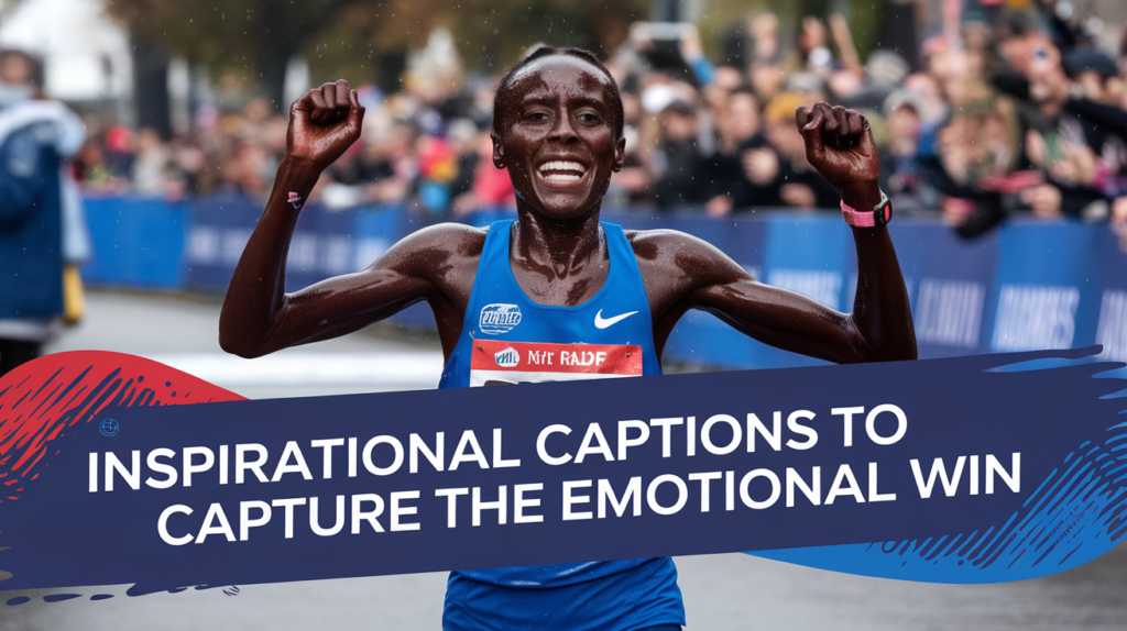 Inspirational captions to capture the emotional win