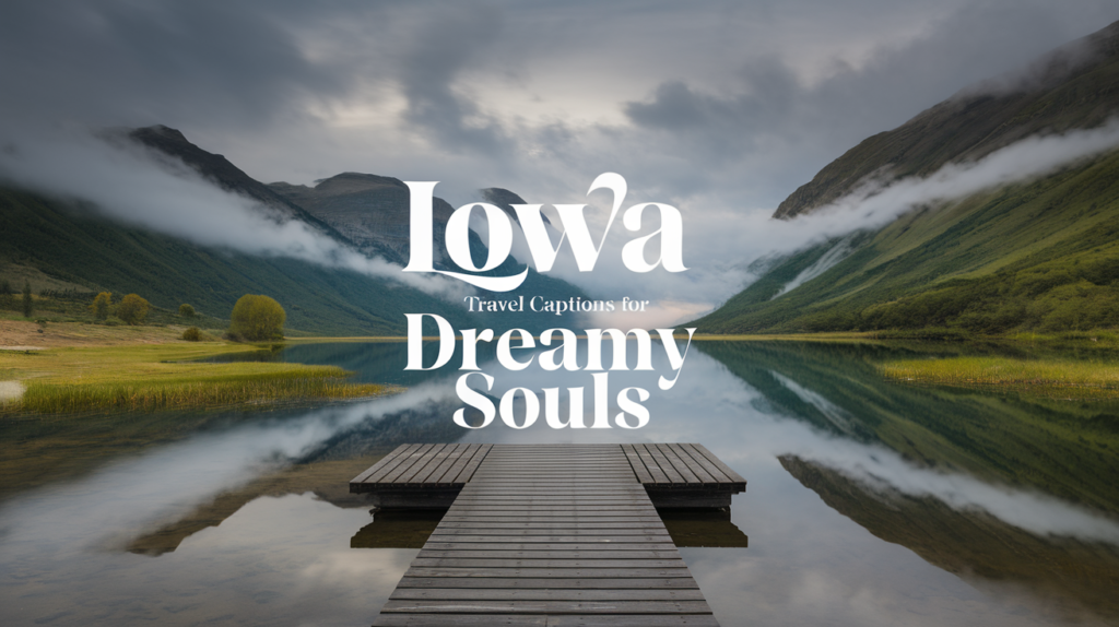Lowa Travel Captions for Dreamy Souls