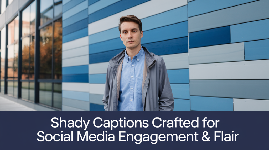 Shady Captions Crafted for Social Media Engagement & Flair